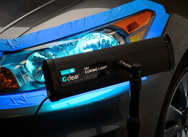 Gclear UV curing light - headlight restoration